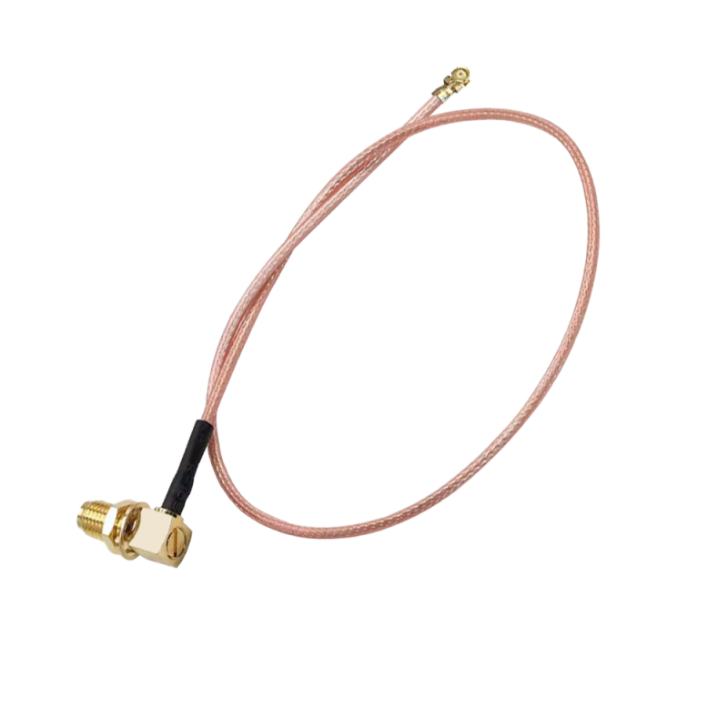 Антенний RG178 коаксіальний джампер I-Taki IPX (U.FL)-SMA Female кутовий для Wi-Fi та GSM модулів 15 см (000049123)