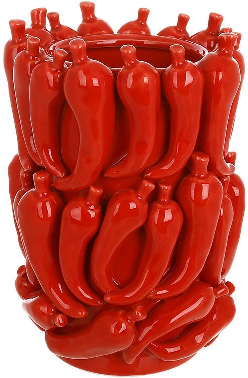 Ваза фарфоровая Pepper с рельефным декором 15х22 см.