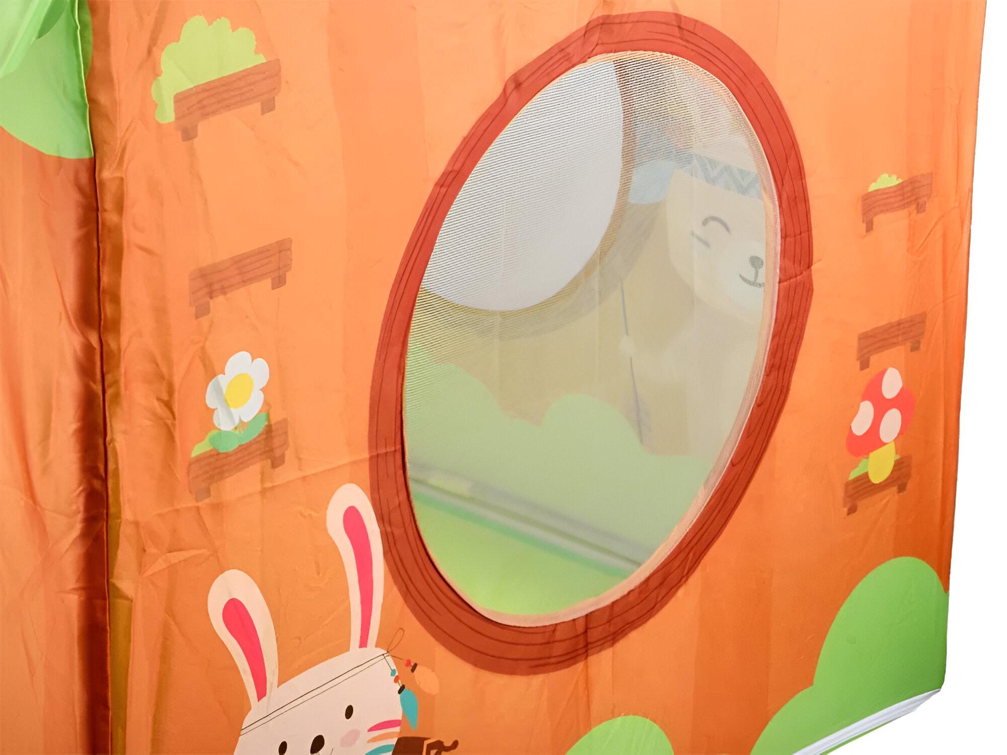 Детская складная палатка 889-241A Лесная избушка 100х80х125 см в виде Разноцветный - фото 4 Детская складная палатка 889-241A Лесная избушка 100х80х125 см в виде Разноцветный - фото 4