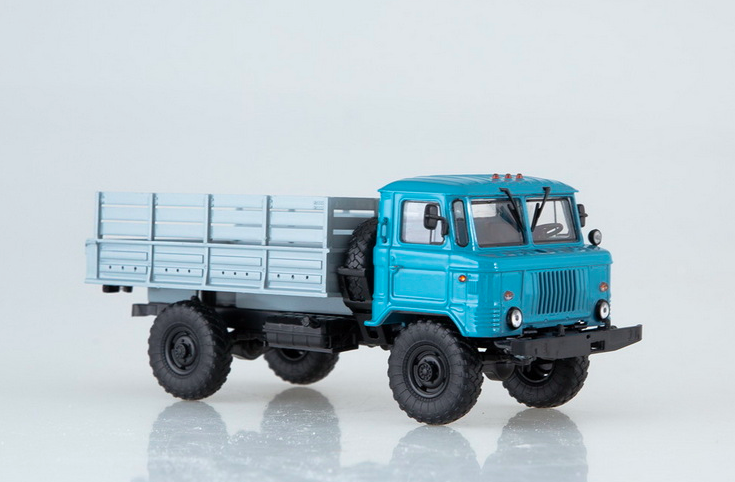 Колекційна модель АІСТ Машинка ГАЗ-66 вантажний бортовий масштаб 1:43