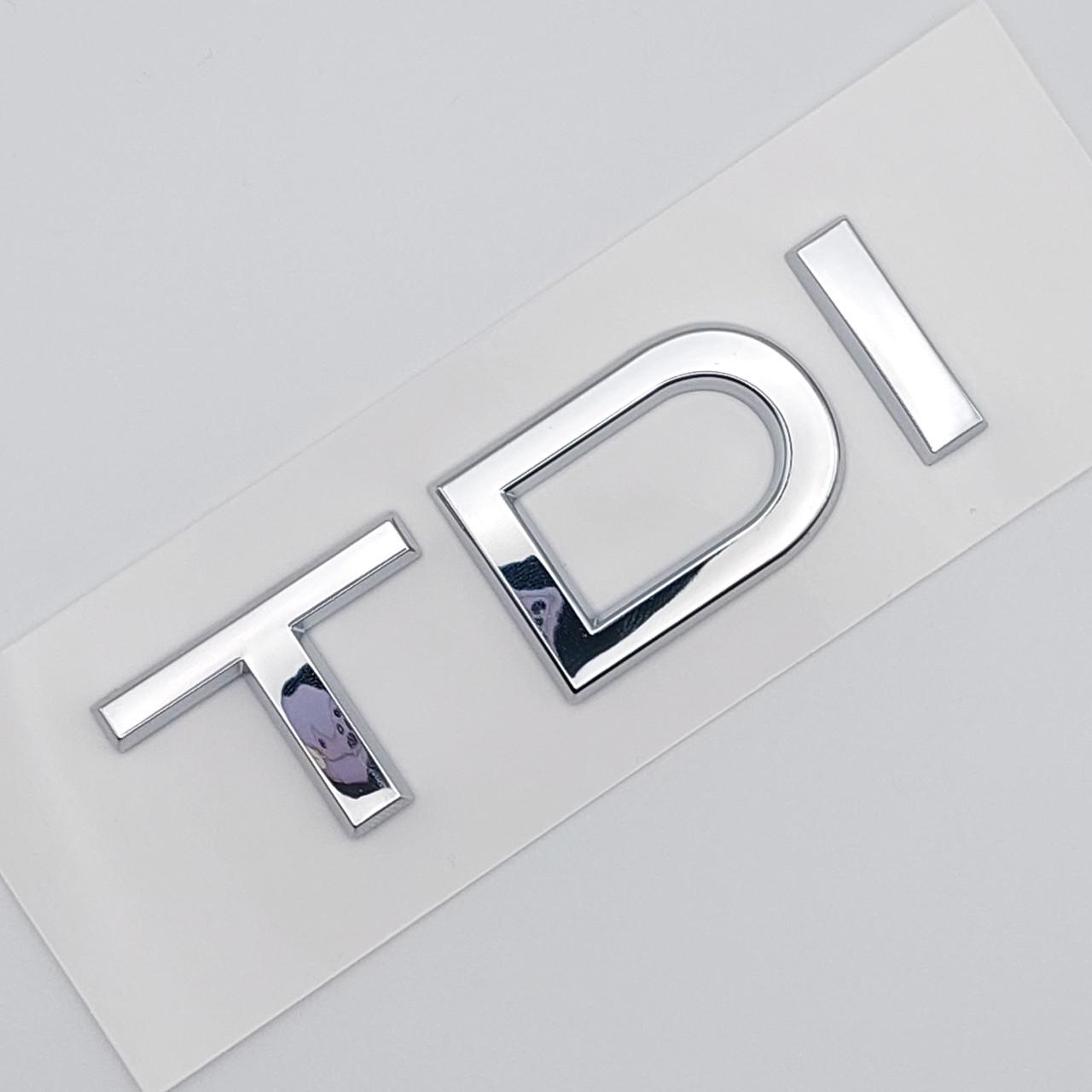Эмблема надпись TDI на заднюю часть Audi Хром (1783394544)