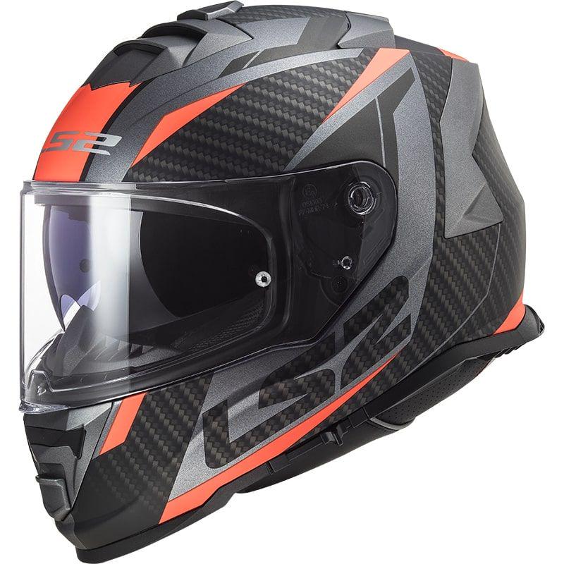 Мотошлем LS2 FF800 Storm 2 Racer M Matt Black/Orange (36730)