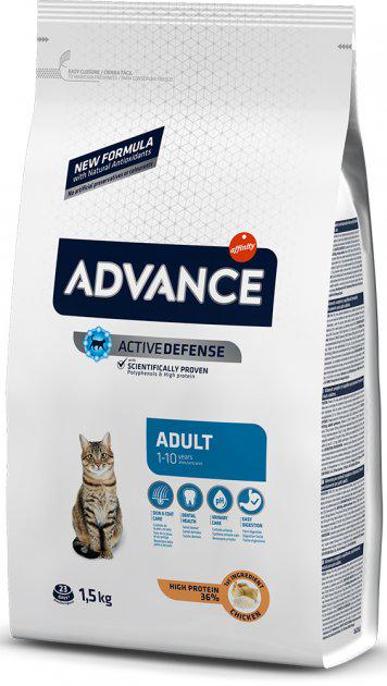 Корм сухой для кошек Advance Cat Chicken & Rice 1,5 кг (531211)