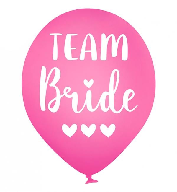 Повітряні кулі Team Bride 5 шт. Ø 30 см (12634955)
