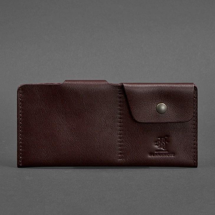 Портмоне-купюрник шкіряне 8.0 Бордовий (A-026316)