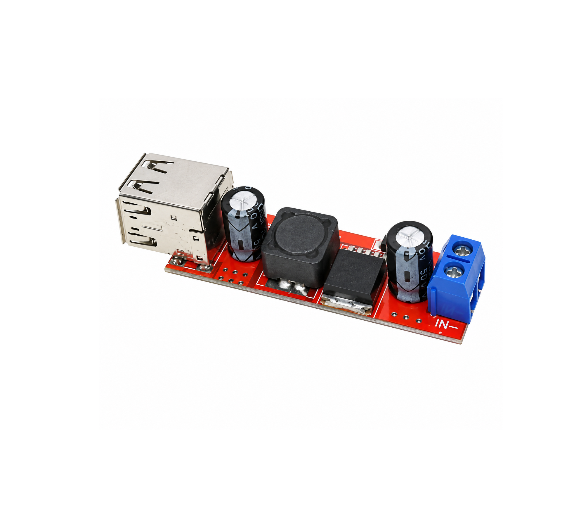 Модуль понижения LM2596 DC-DC для зарядки через USB