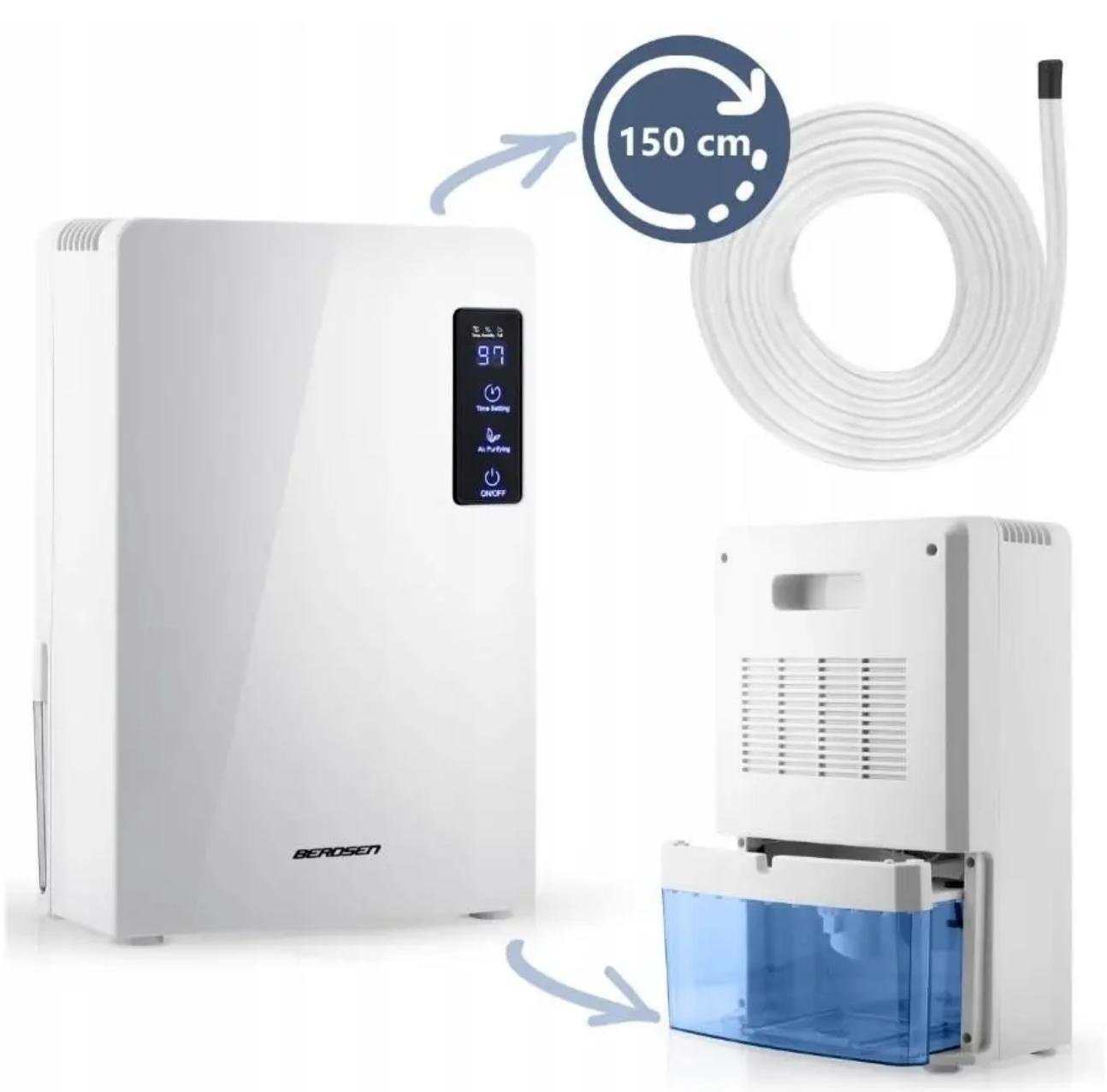 Осушитель воздуха Berdsen 90 Вт Белый - фото 6