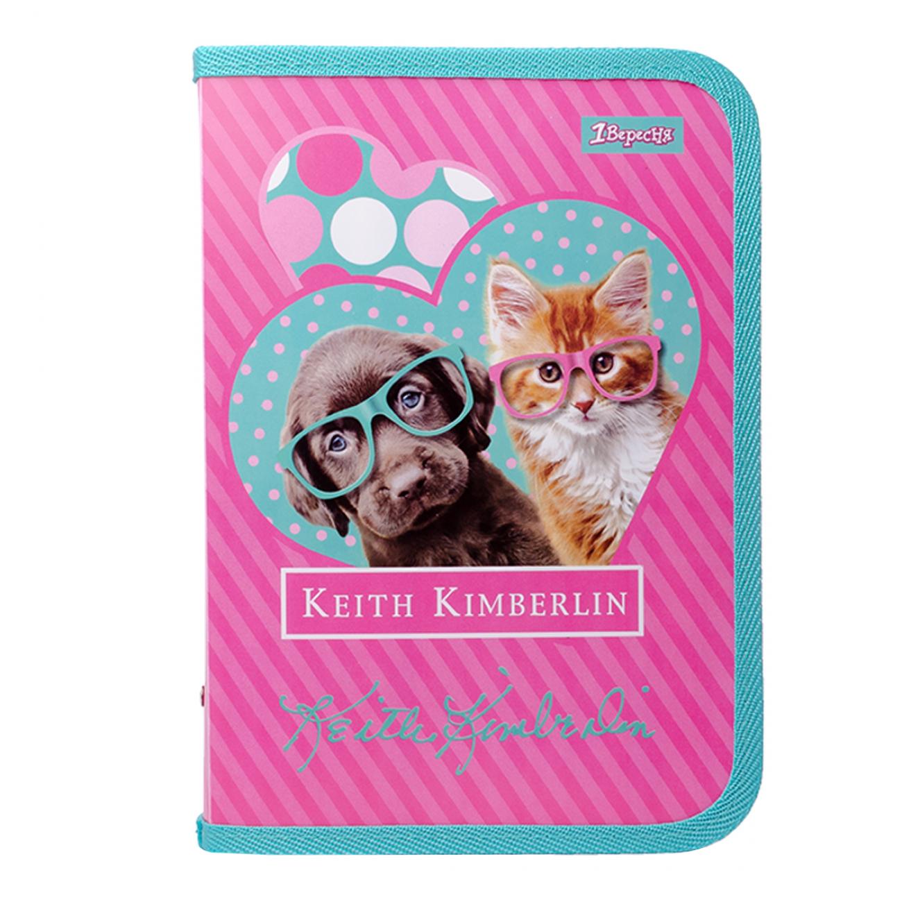 Папка для зошитів 1 вересня В5 Keith Kimberlin пластикова на блискавці (491843)
