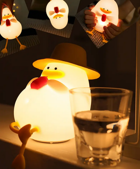 Нічник дитячий Качка силіконовий Білий (L-1921) - фото 5 Нічник дитячий Качка силіконовий Білий (L-1921) - фото 5