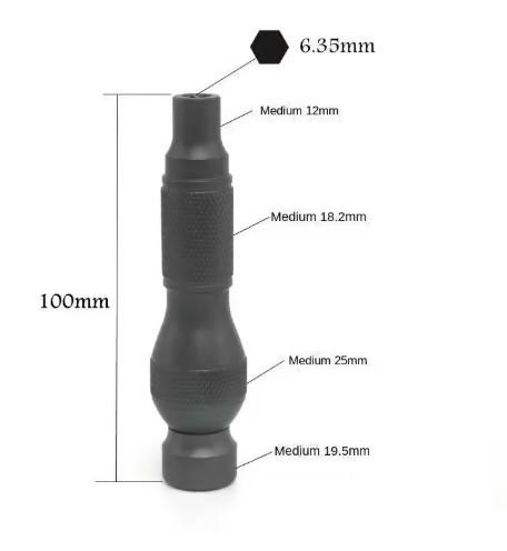 Викрутка-ручка прецизійна з алюмінієвого сплаву для хвостовика 1/4" (660768) - фото 7 Викрутка-ручка прецизійна з алюмінієвого сплаву для хвостовика 1/4" (660768) - фото 7