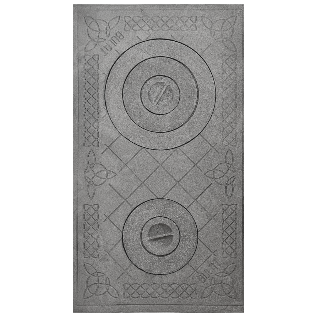 Плита двухконфорочная с узором чугунная 710х410 мм (9229320)