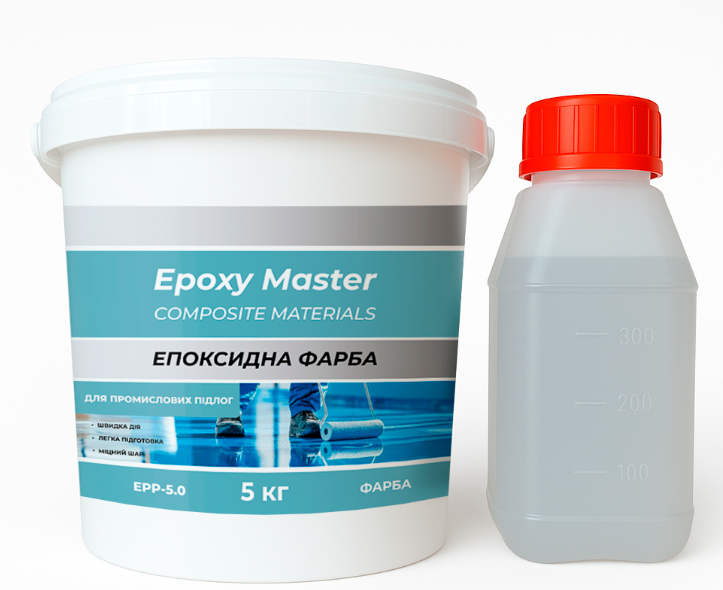 Фарба епоксидна для промислової підлоги 5 кг Сірий (EPP-5.0Gray) - фото 1