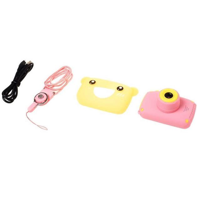 Фотокамера дитяча з автофокусом Baby Photo Camera Bear Pink - фото 5 Фотокамера дитяча з автофокусом Baby Photo Camera Bear Pink - фото 5