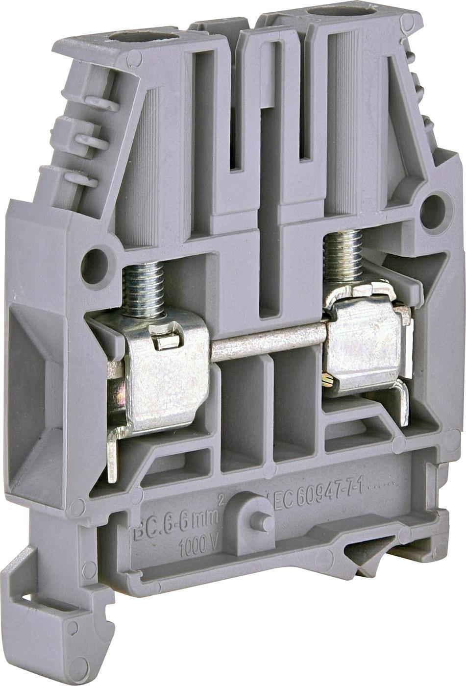 Клема гвинтова ETI ESC-CBC.6 6 мм2 Сірий (3903002)