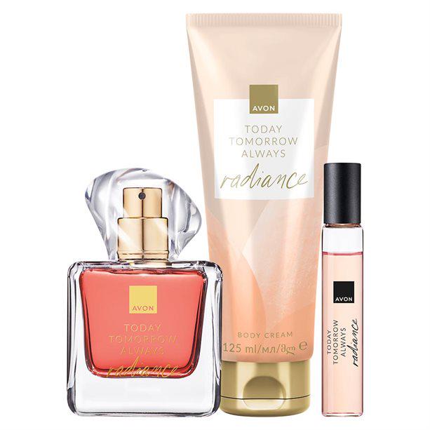 Набор женский парфюмированный Avon TTA Radiance 50/10 мл парфюмированный крем для тела 125 мл (AV9805126)