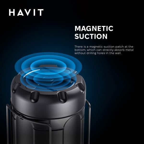 Фонарь кемпинговый Havit HV-S006 многофункциональный 3 Вт 300 Lm (27335) - фото 8 Фонарь кемпинговый Havit HV-S006 многофункциональный 3 Вт 300 Lm (27335) - фото 8