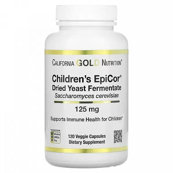 Эпикор California Gold Nutrition Children's Epicor 125 мг 120 Veg Caps Эпикор California Gold Nutrition Children's Epicor 125 мг 120 Veg Caps