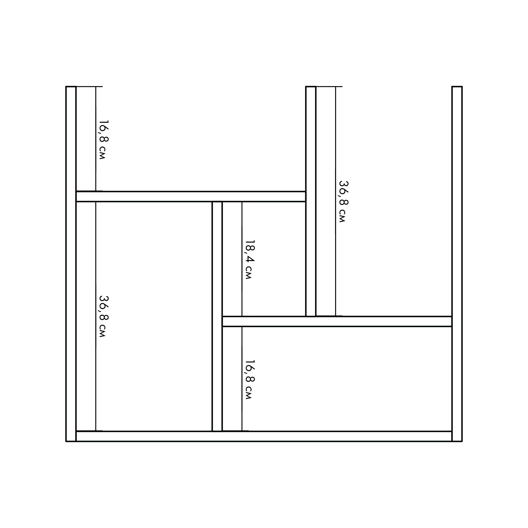 Полиця Муррієта 63,4х56,8х18 см Блекрок (55C18) - фото 4