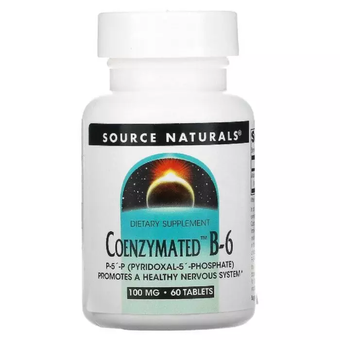 Коэнзим витамина В6 100 мг Source Naturals 60 таблеток (SN1860)