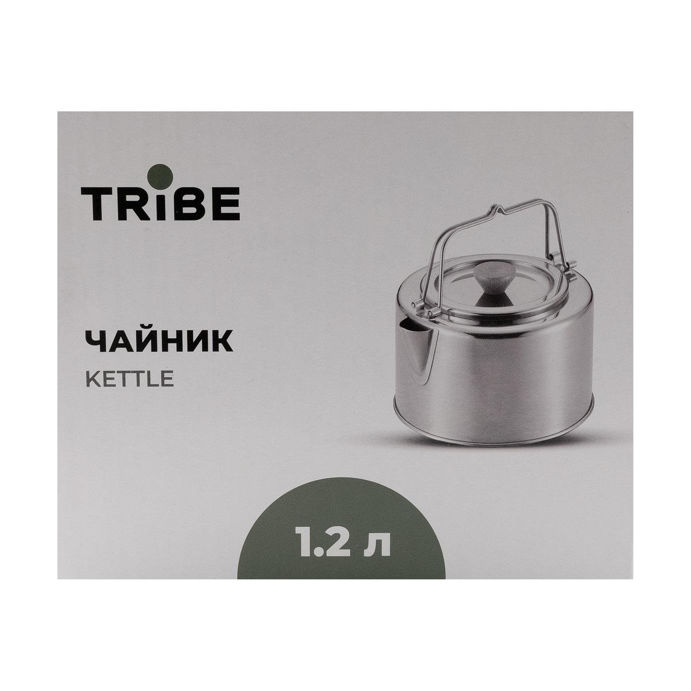 Чайник туристический Tribe Kettle из нержавеющей стали 1,2 л (T-FI-0010-metal) - фото 5