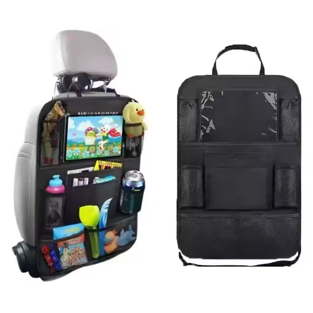 Органайзер автомобильный на спинку сиденья 60х40 см Черный (A000059) - фото 2