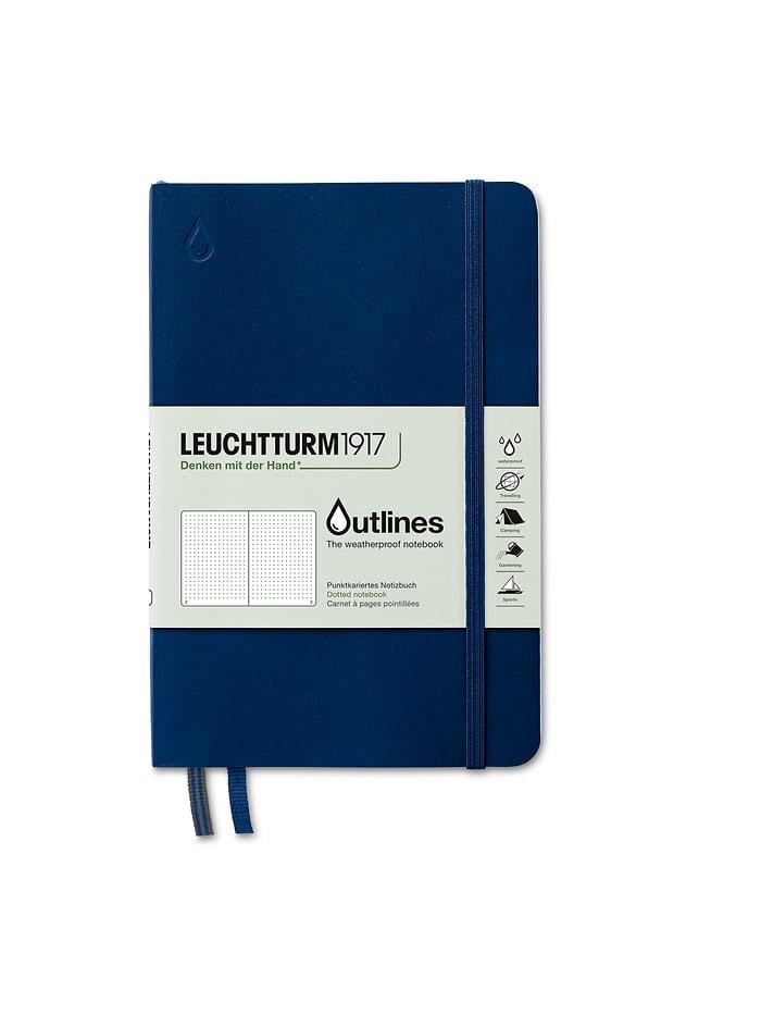Блокнот Leuchtturm1917 Outlines Paperback B6+ Точка Темно-синий (372386)