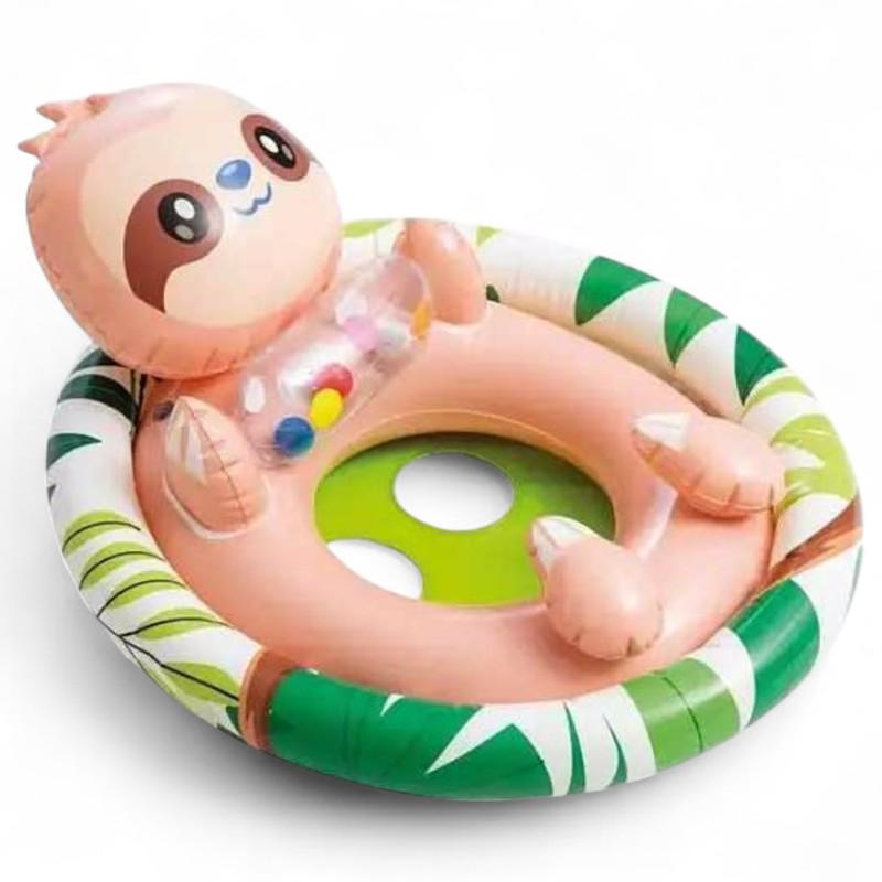 Надувной круг с трусиками ленивец Intex 59570 84х58 см (LY1235)