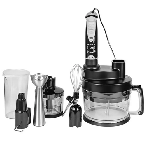Блендерный набор Grunhelm EBS-850MC 2 скорости с Turbo 6 насадок 850 Вт Черный (3141623363)