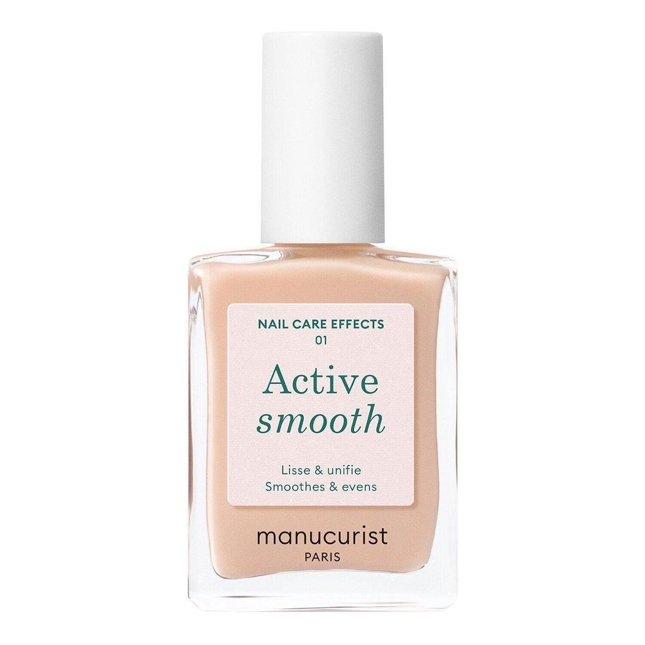 Лечебный лак для ногтей Manucurist ACTIVE SMOOTH 02 с эффектом CC-полировки 15 мл