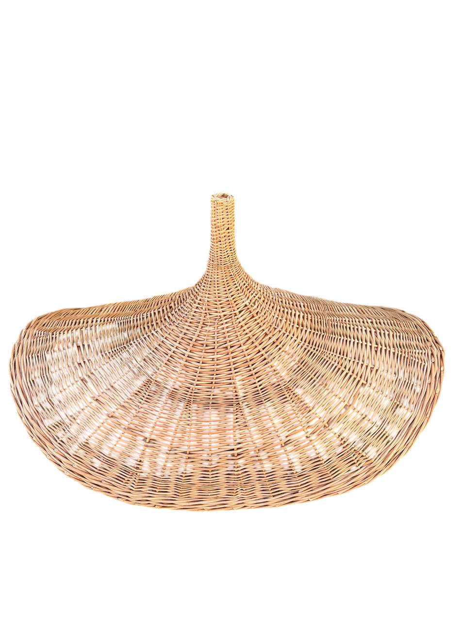 Люстра плетеная из лозы ручной работы Коричневый