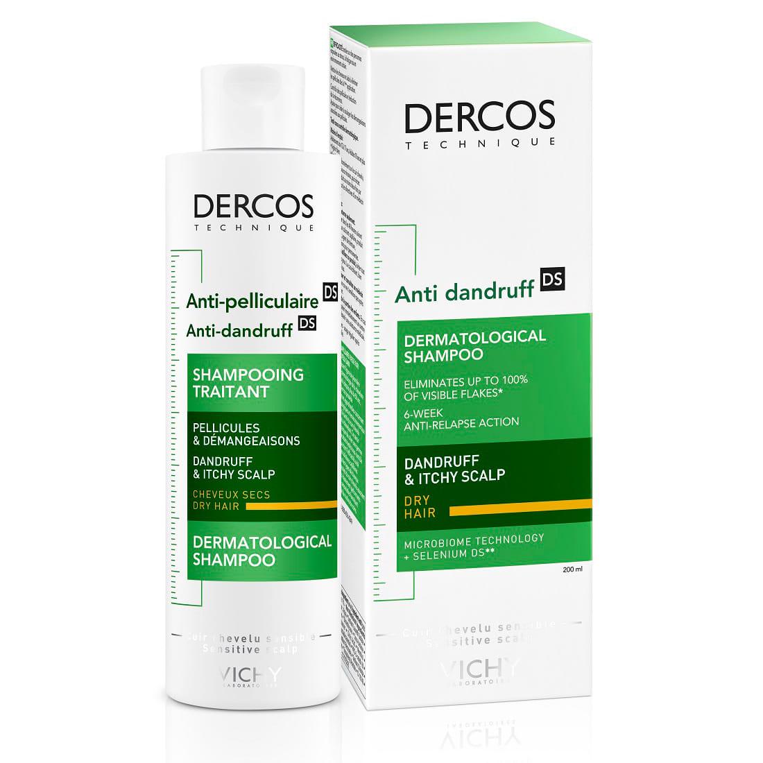 Шампунь против перхоти Vichy Dercos для сухих волос и раздраженной кожи головы (1521387984)