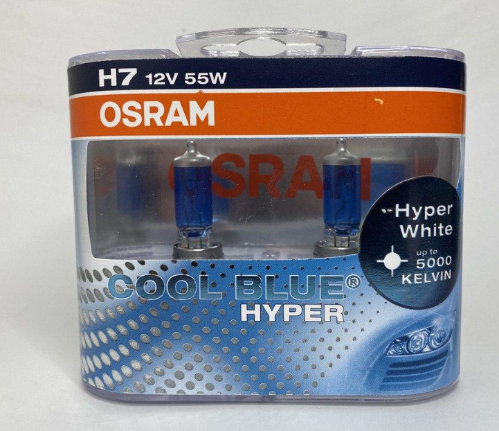 Лампы галогеновые Osram H7 12V 5000 K Cool Blue Intense