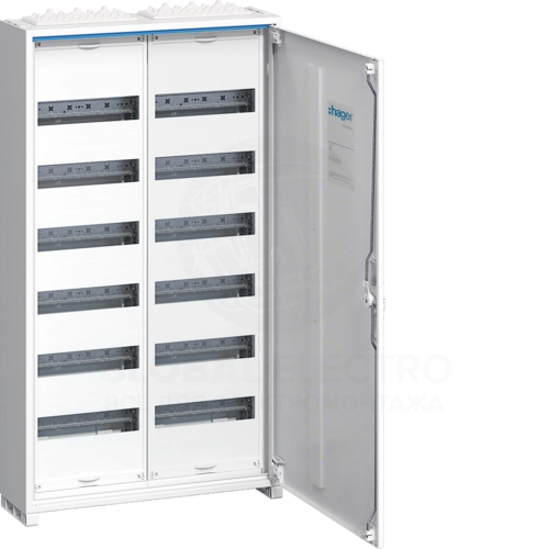 Щит распределительный Hager FWB62S Univers металл для накладного монтажа ip44 125A Белый (26913649)