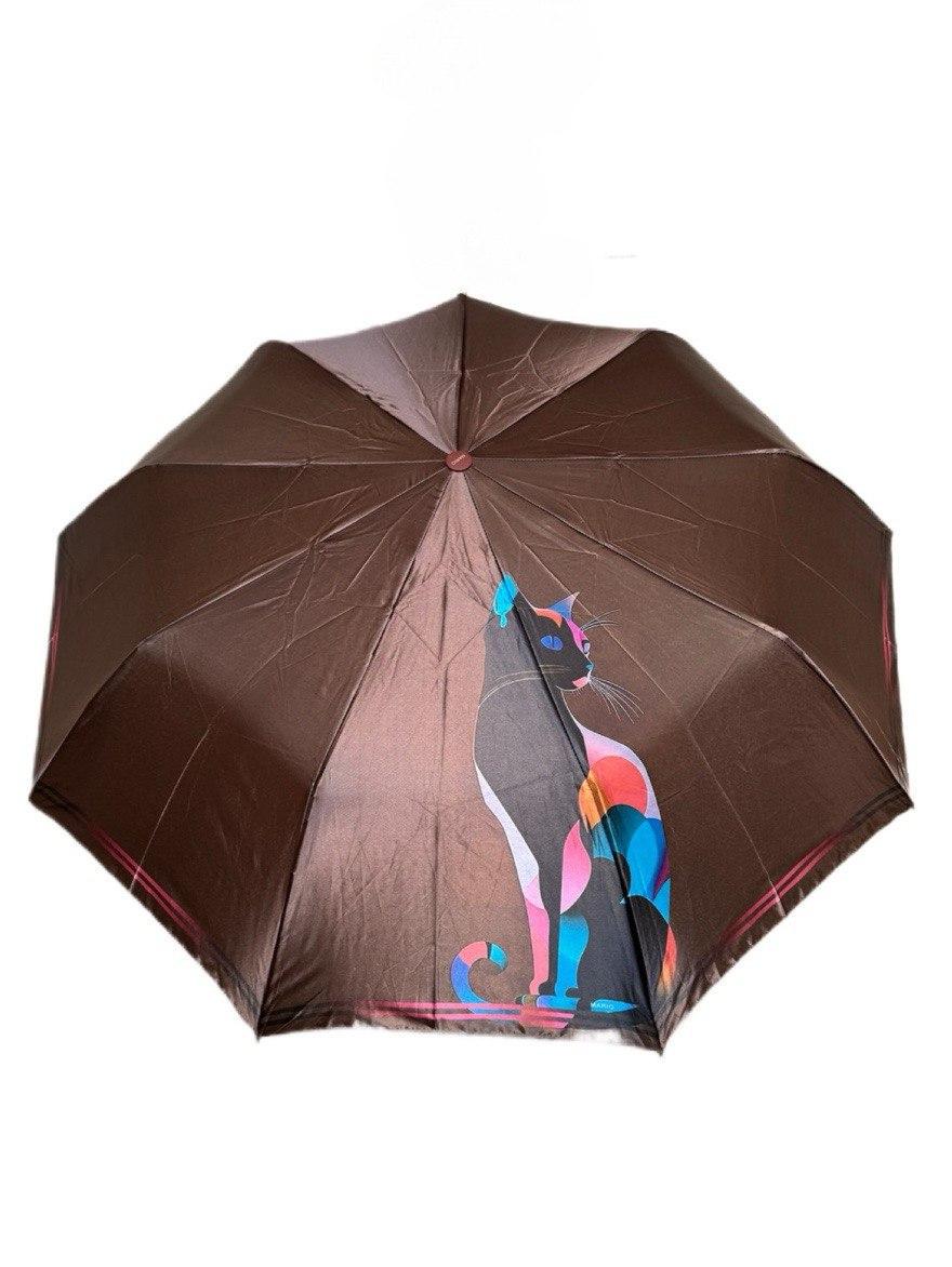 Парасолька напівавтомат Mario з принтом Кішка антивітер (210) - фото 1 Парасолька напівавтомат Mario з принтом Кішка антивітер (210) - фото 1