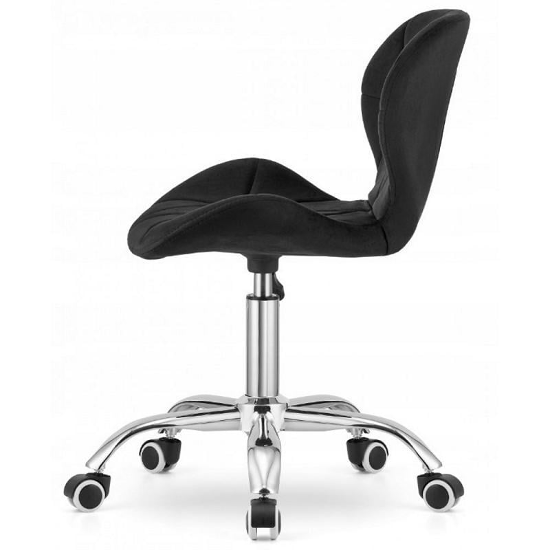 Кресло на колесах велюр Черный (333296) - фото 3 Кресло на колесах велюр Черный (333296) - фото 3