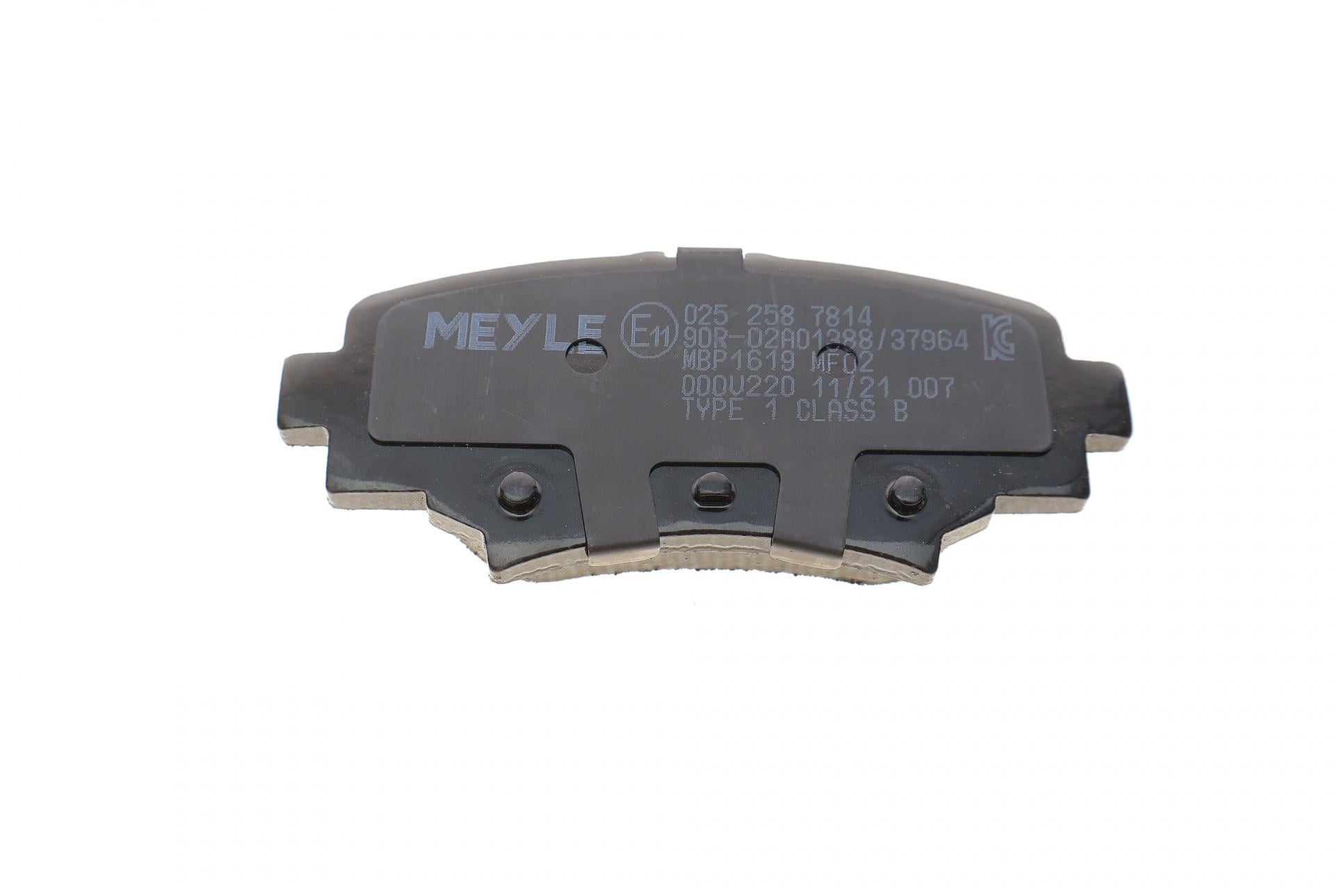 Колодки тормозные задние Mazda 3 III 13-025 258 7814 MEYLE