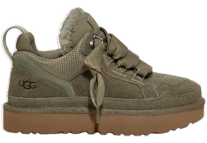 Уггі жіночі кросівки з хутром UGG Lowmel Moss Green Хакі (29009)
