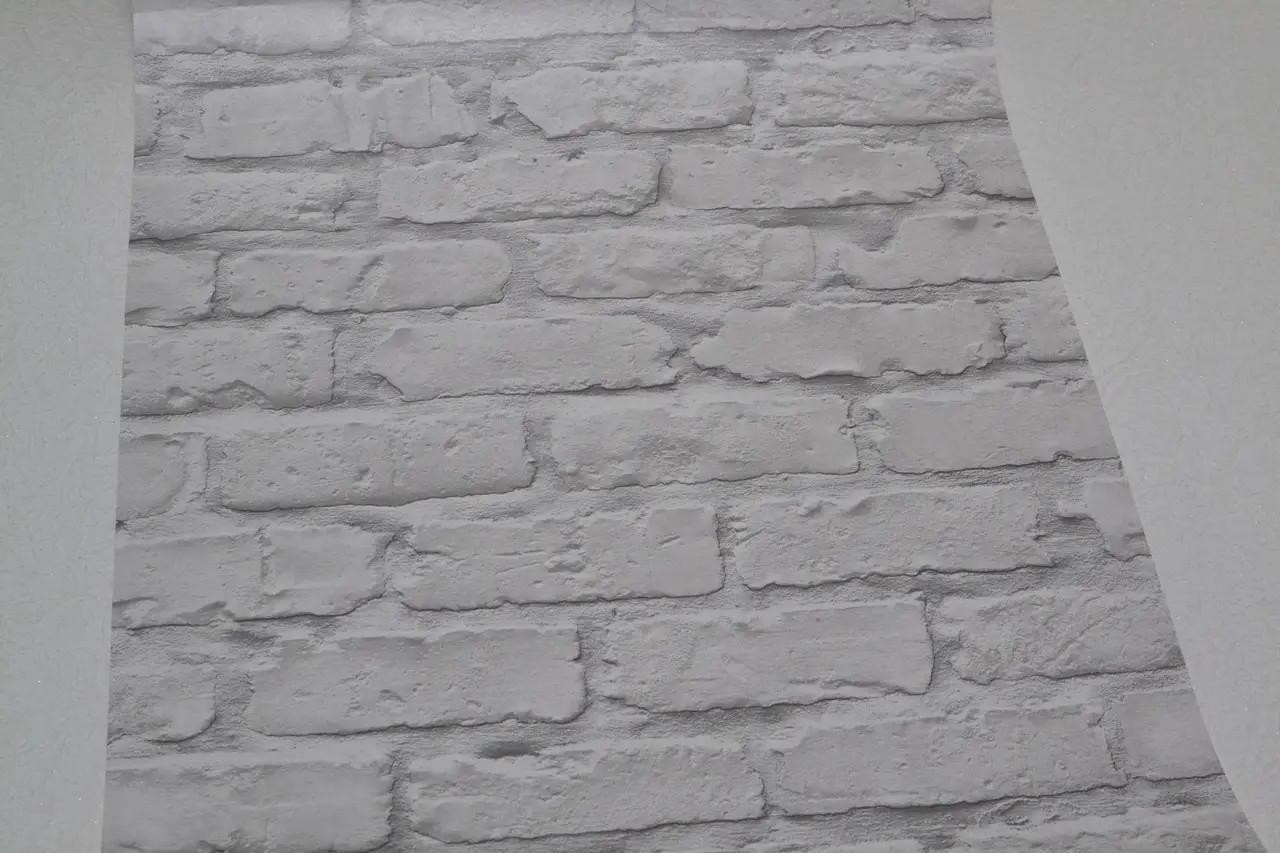 Обои бумажные влагостойкие Континент Кирпичи 2 Белый/Серый шов (2190) - фото 3 Обои бумажные влагостойкие Континент Кирпичи 2 Белый/Серый шов (2190) - фото 3