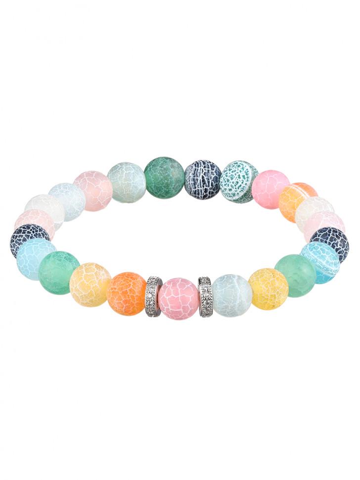 Браслет из натурального камня агат Разноцветный (4453)