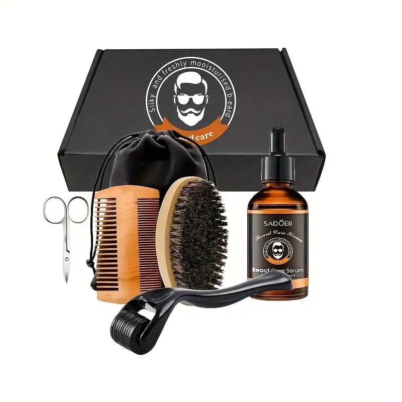 Подарочный набор для ухода за усами и бородой Sadoer для роста усов и бороды (31369810)