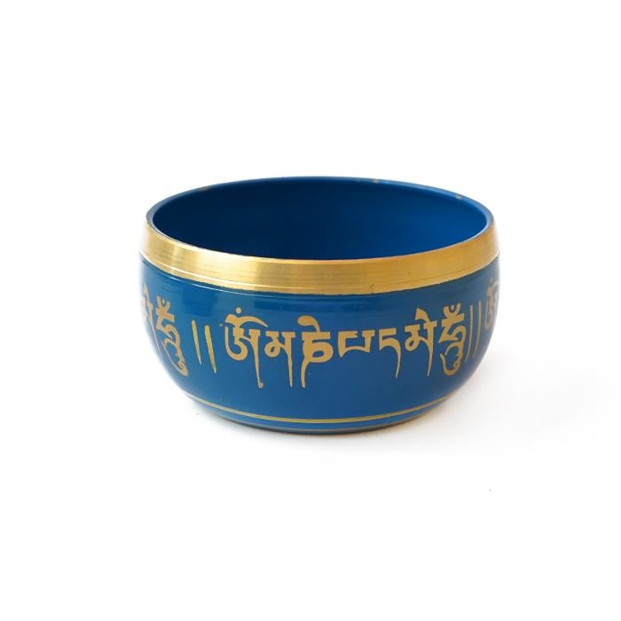 Співаюча чаша лита мала Синій