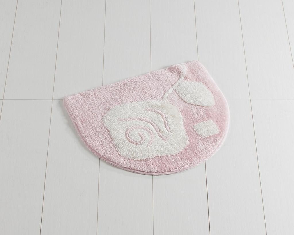 Коврик для ванной комнаты Pinkie 50х60 см Бело-розовый (259174)