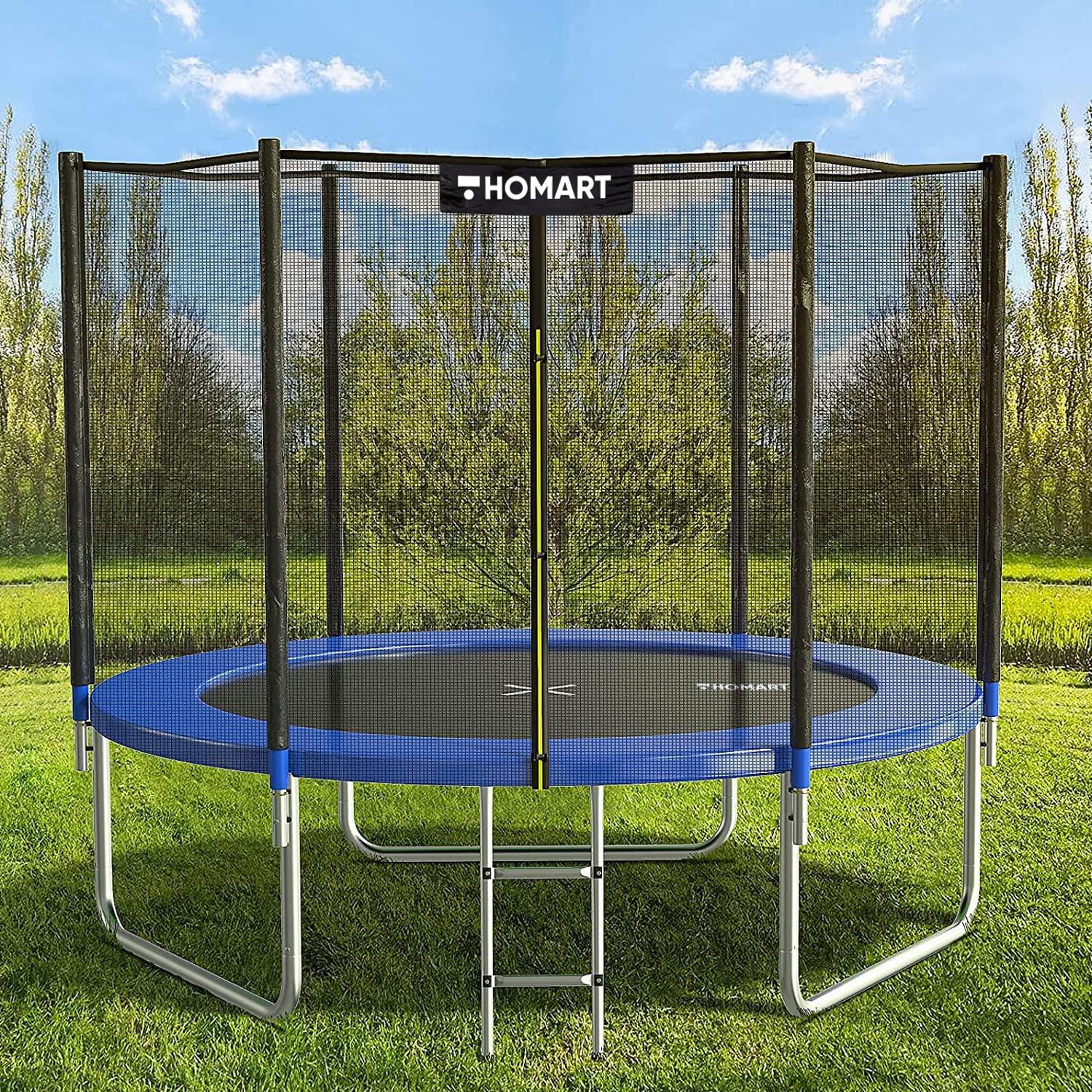 Батут Homart з зовнішньою сіткою та драбинкою з м'ячем 10ft/312 см (9526) - фото 2 Батут Homart з зовнішньою сіткою та драбинкою з м'ячем 10ft/312 см (9526) - фото 2