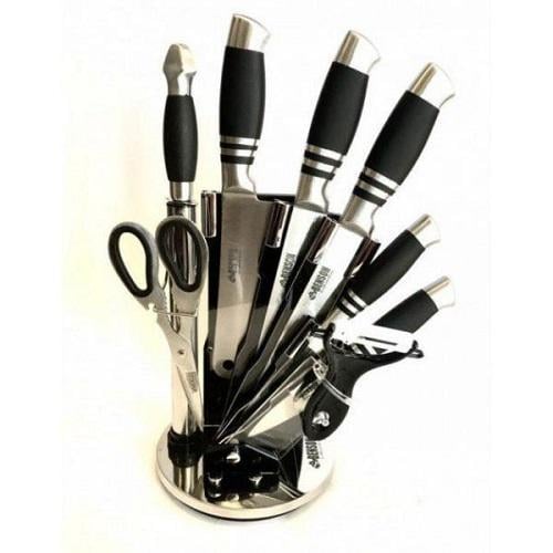 Набор ножей Benson с подставкой (BN-402)