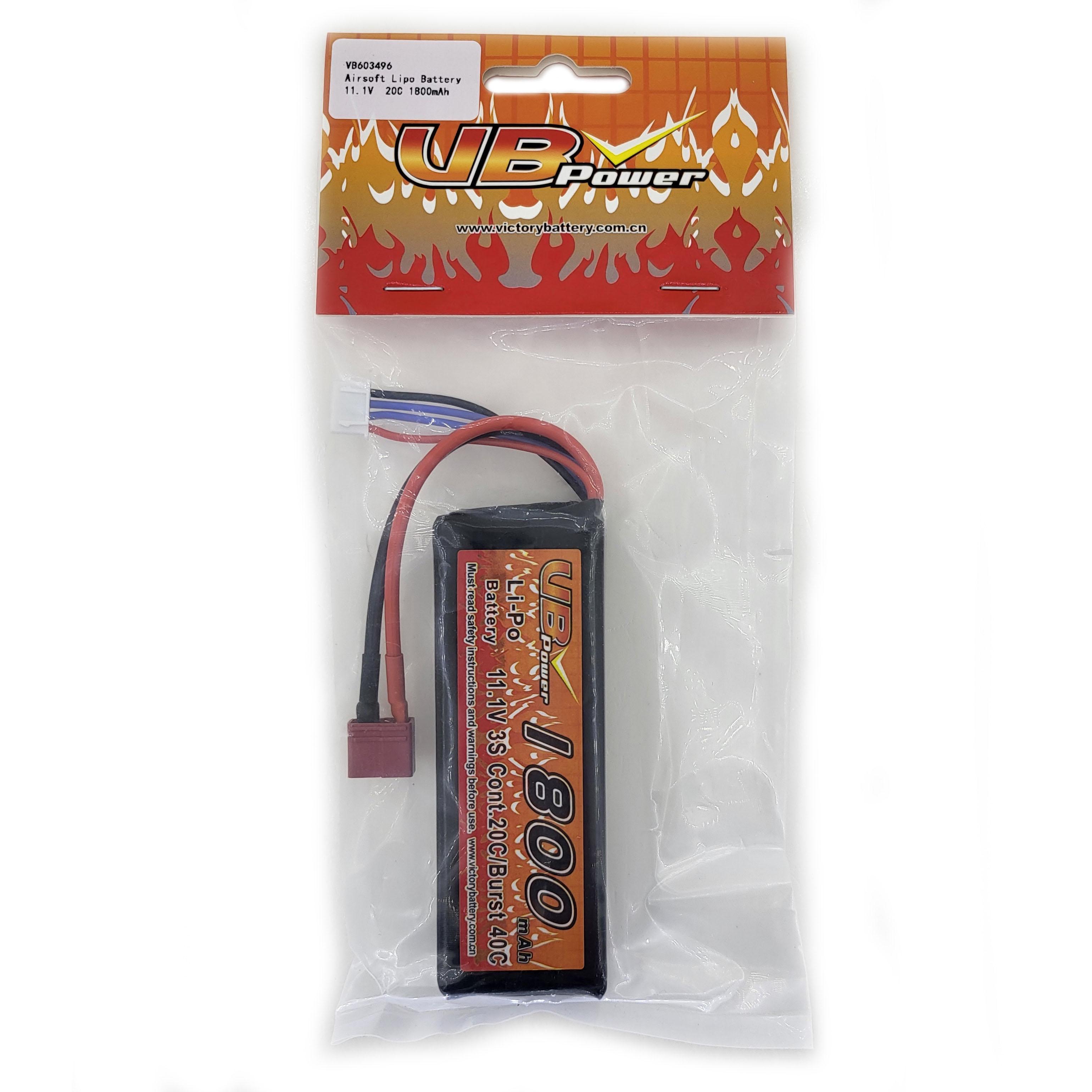 Аккумулятор VB Power VB603496 для страйкбола Li-Pol 20-40C 11,1V 1800 mAh (14183213)