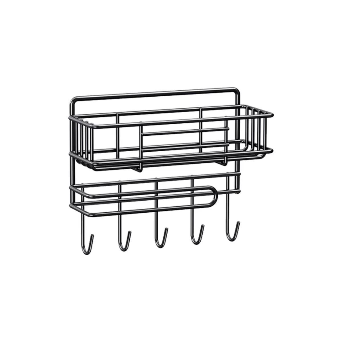 Полка-органайзер настенная с держателем Modern Home 29,5х10х23,5 см (M50258)