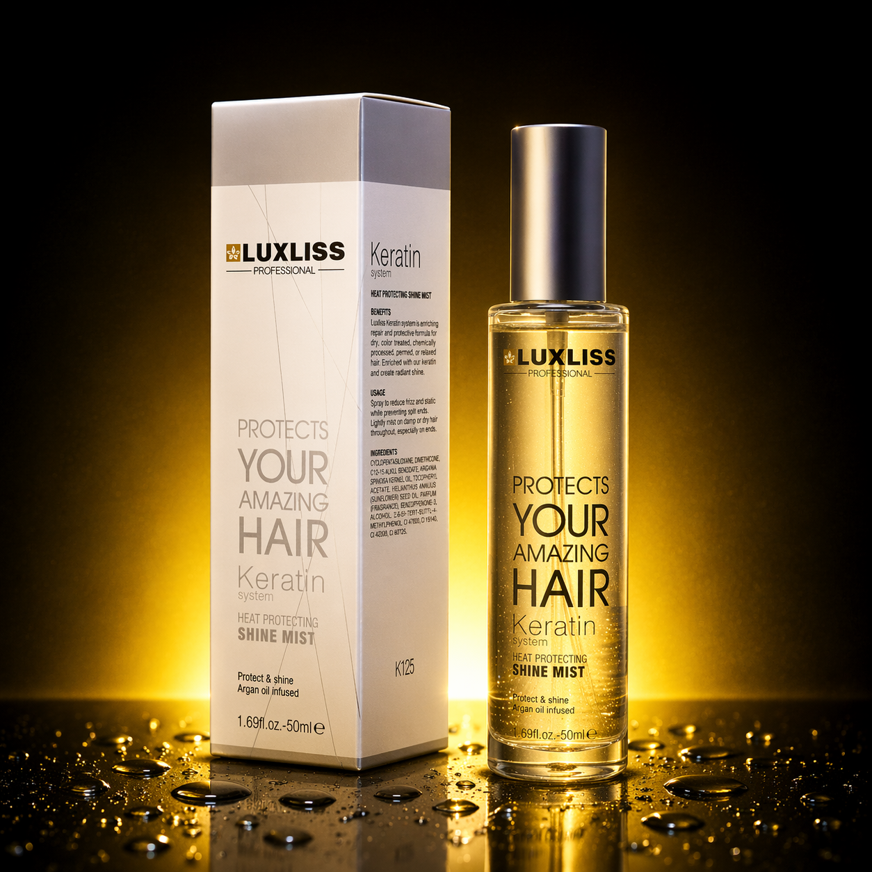 Спрей для волос кератиновый Luxliss Keratin Mist 50 мл