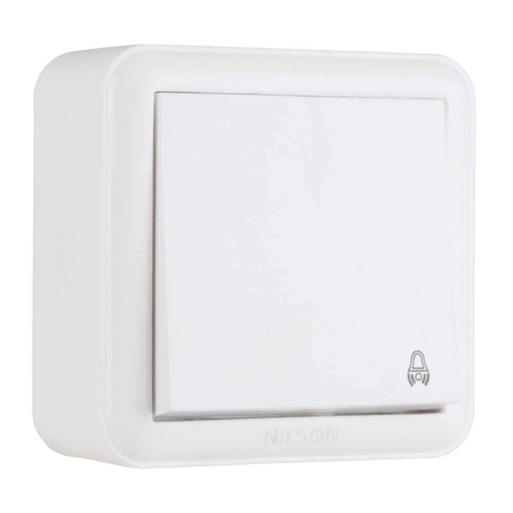 Вимикач кнопковий Nilson Unique Білий (28111012)