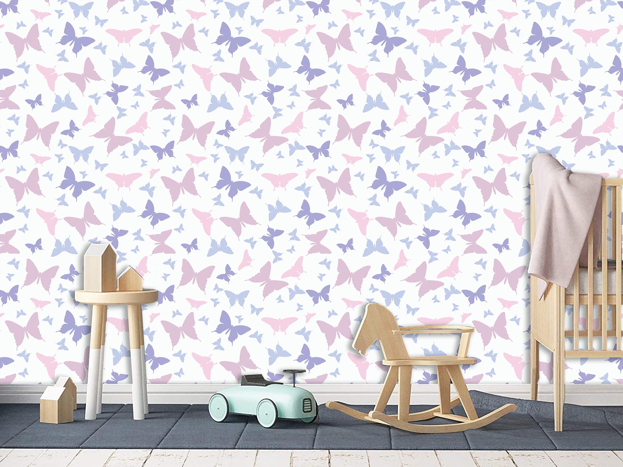 Фотошпалери флізелінові Upstream Різнокольорові силуети метеликів 180х120 см (S5KID-074/2) - фото 3 Фотошпалери флізелінові Upstream Різнокольорові силуети метеликів 180х120 см (S5KID-074/2) - фото 3