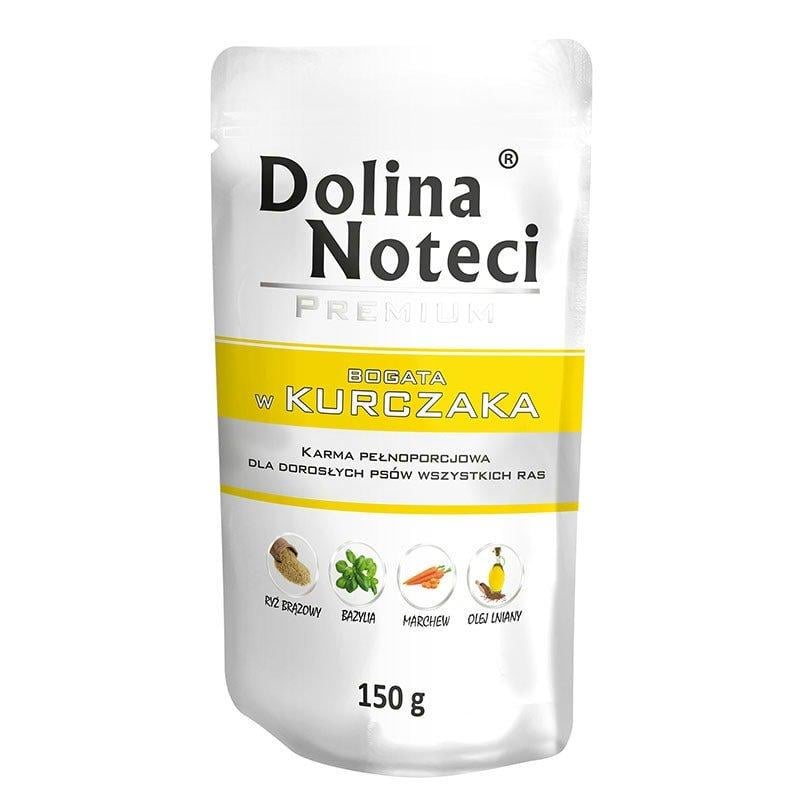 Корм влажный для собак Dolina Noteci Premium с курицей в паучах 10 шт. 1,5 кг (1695284699)